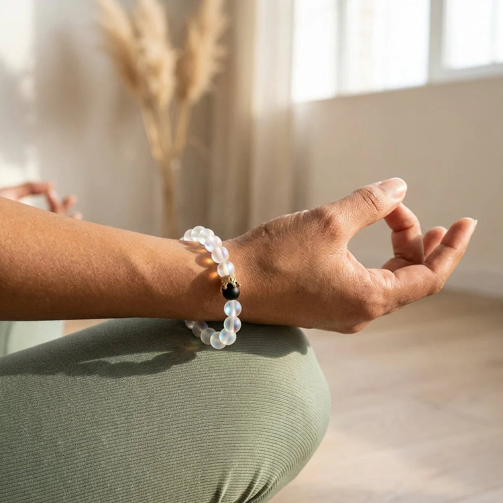 Weathered Alloy Beaded Braclet For Everyday Grounding