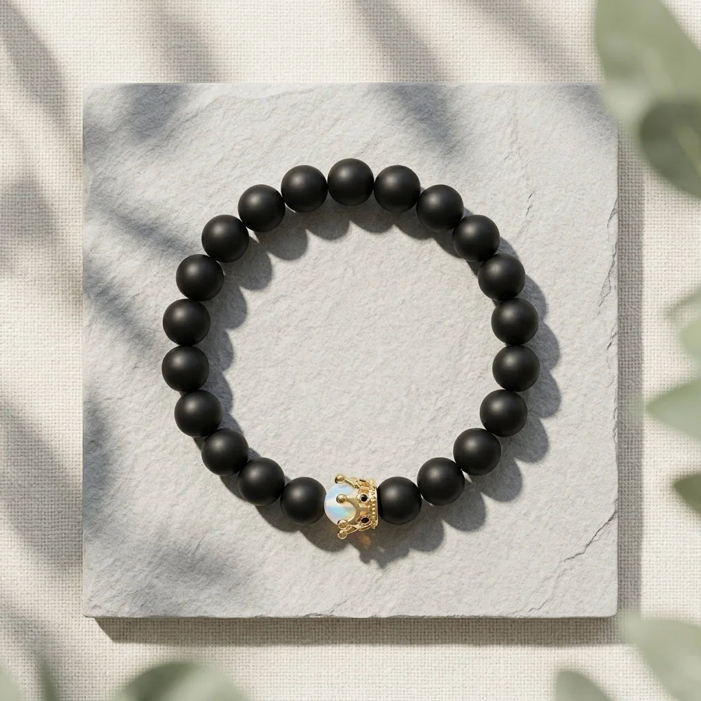 Weathered Alloy Beaded Braclet For Everyday Grounding