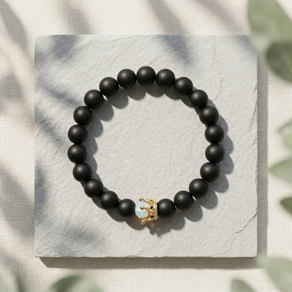 Weathered Alloy Beaded Braclet For Everyday Grounding