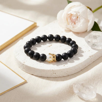 Weathered Alloy Beaded Braclet For Everyday Grounding
