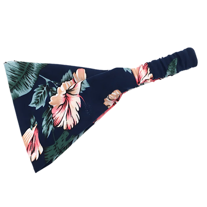 Wide Boho Headbands With Floral Print For Women - Style C