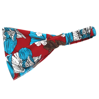 Wide Boho Headbands With Floral Print For Women - Style F