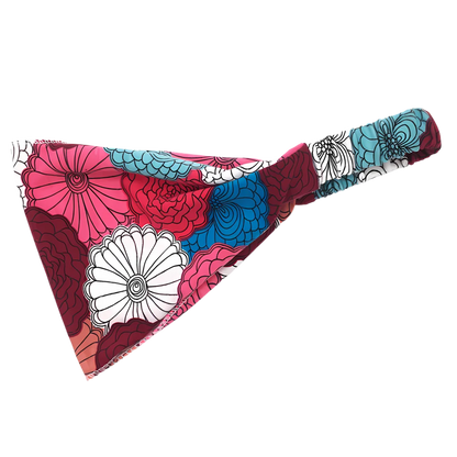 Wide Boho Headbands With Floral Print For Women - Style H