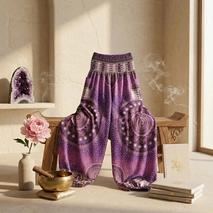Womens Boho Pants With High Waist And Pocket Comfort