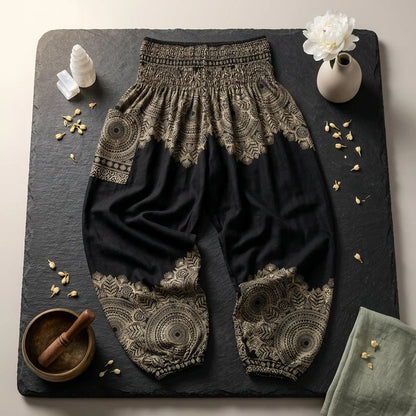 Womens Boho Pants With High Waist And Pocket Comfort