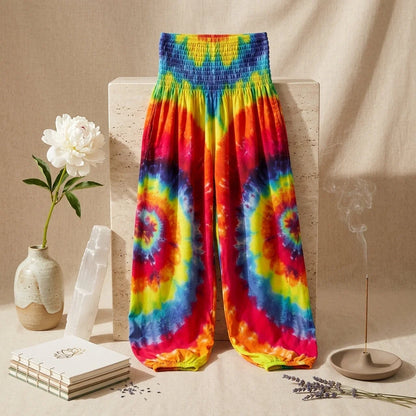 Women’s Boho Pants With High Waist Bloomers Fit