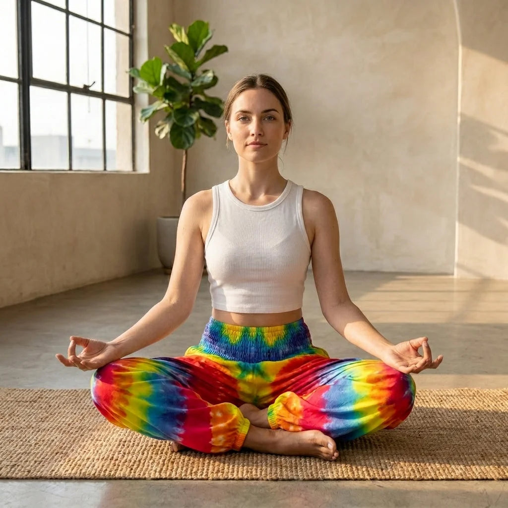 Women’s Boho Pants With High Waist Bloomers Fit