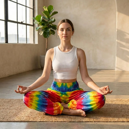 Women’s Boho Pants With High Waist Bloomers Fit