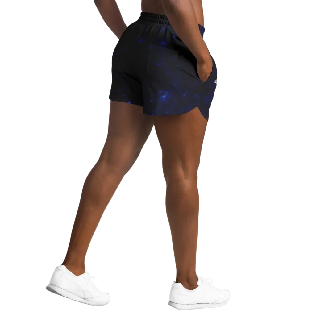 Womens Loose Shorts With Hamsa And Chakra Symbols