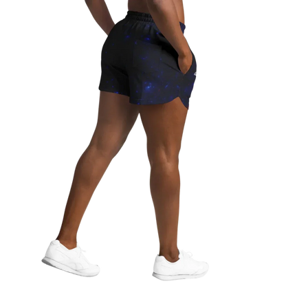 Womens Loose Shorts With Hamsa And Chakra Symbols