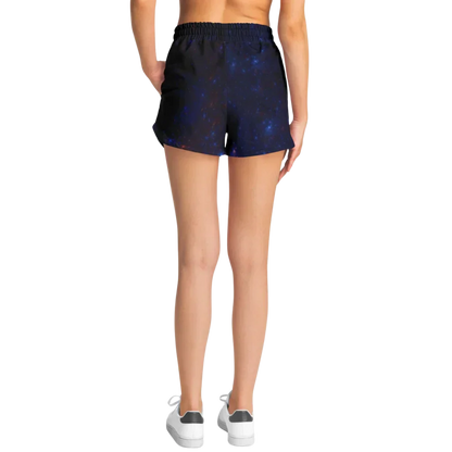 Womens Loose Shorts With Hamsa And Chakra Symbols