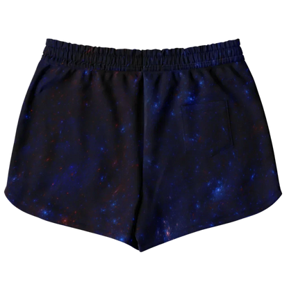 Womens Loose Shorts With Hamsa And Chakra Symbols