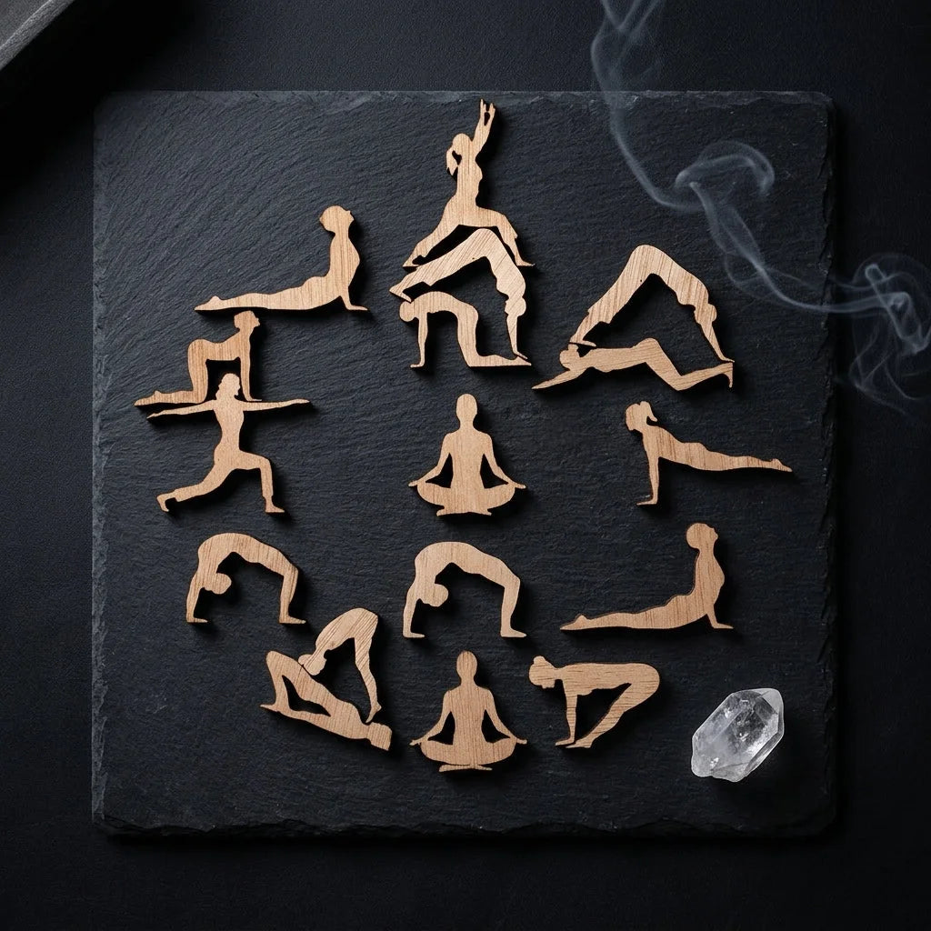 Wooden Cat Yoga Figurines For Playful Zen Vibes
