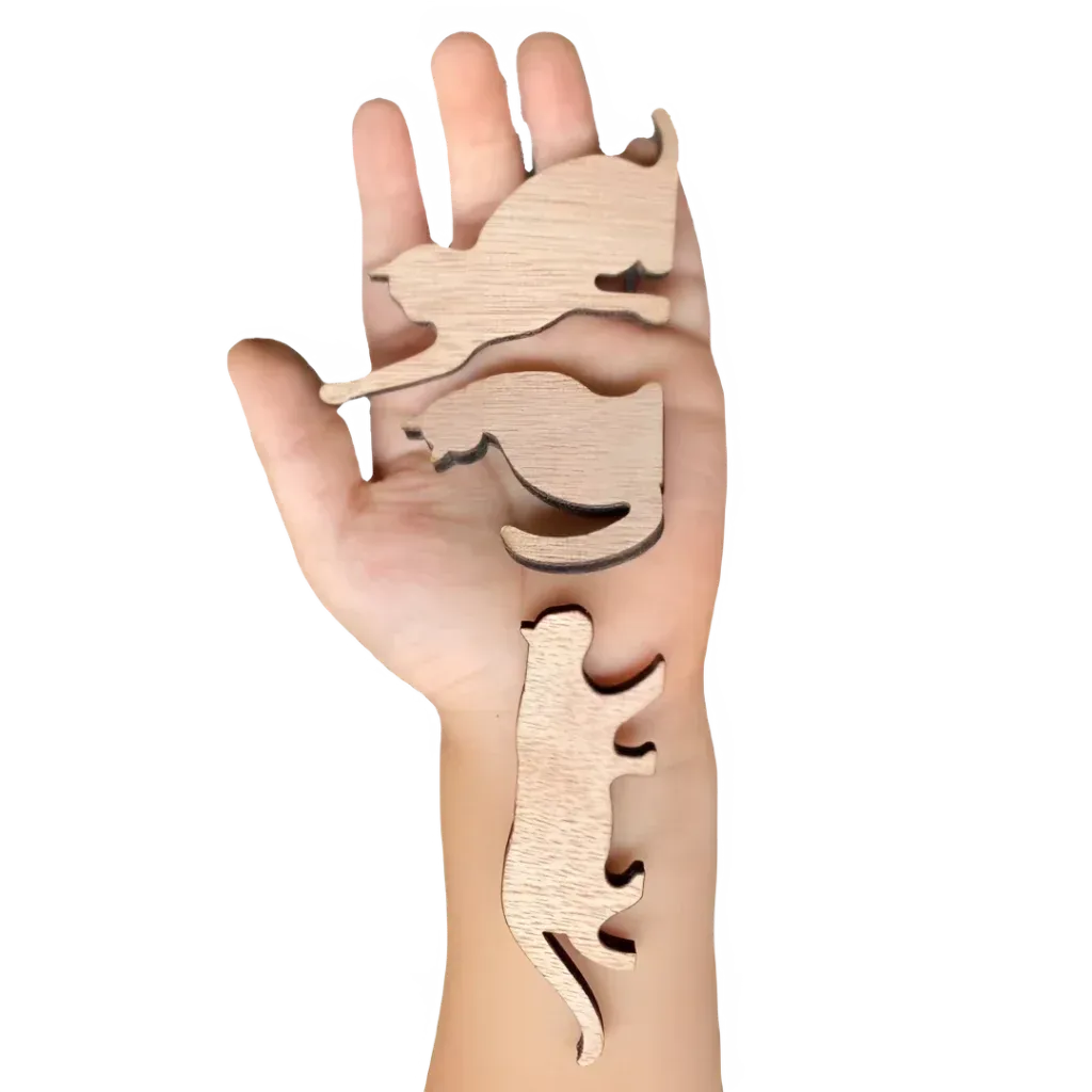 Wooden Cat Yoga Figurines For Playful Zen Vibes