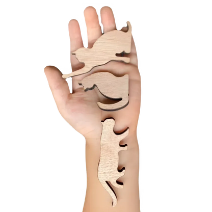 Wooden Cat Yoga Figurines For Playful Zen Vibes