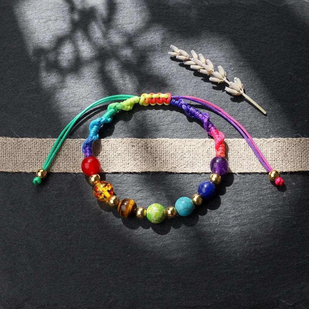 Woven Bracelets With Adjustable Copper Beads