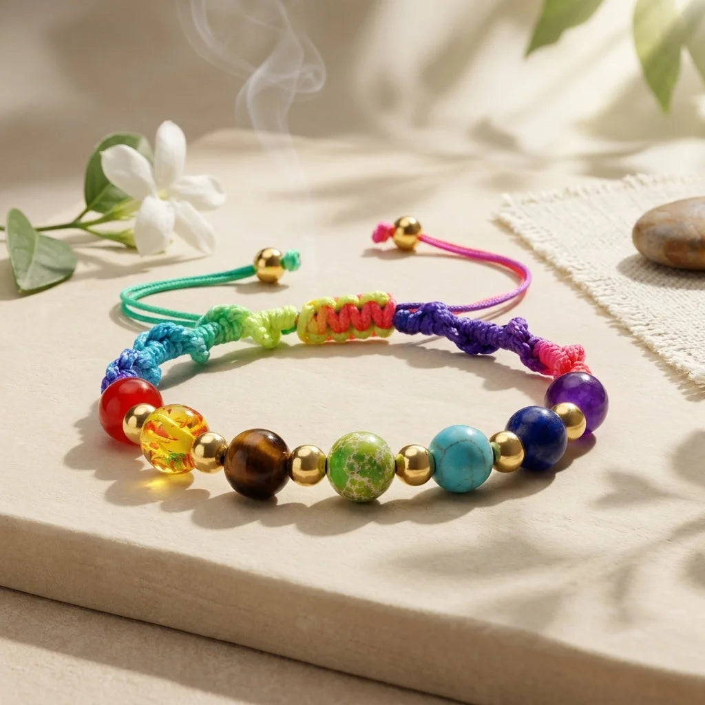 Woven Bracelets With Adjustable Copper Beads