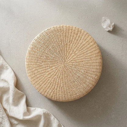 Woven Floor Poofs For Calm And Cozy Living Spaces