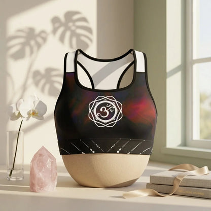 Yoga Bralettes With Om Symbol And Tie Dye Base