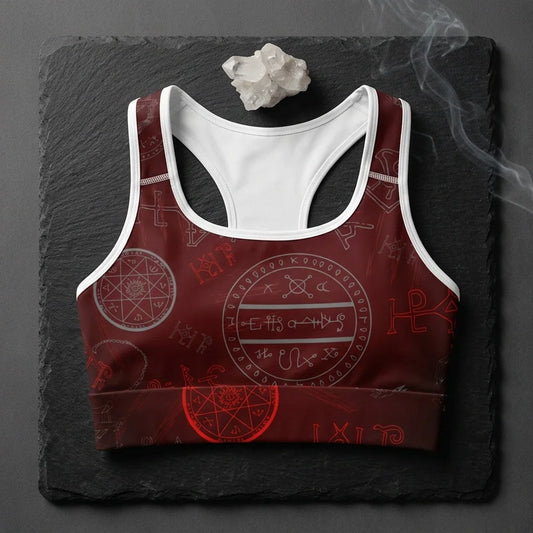 Yoga Bras For Women With Dragon Skeleton Print