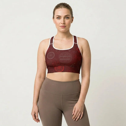 Yoga Bras For Women With Dragon Skeleton Print