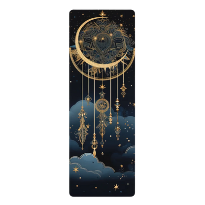 Yoga Mat With Pattern And Dreamcatcher Design - 24x68