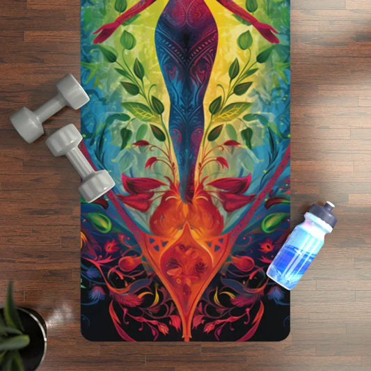 Yoga Mats With Designs Of Inner Strength Goddess - 24x68