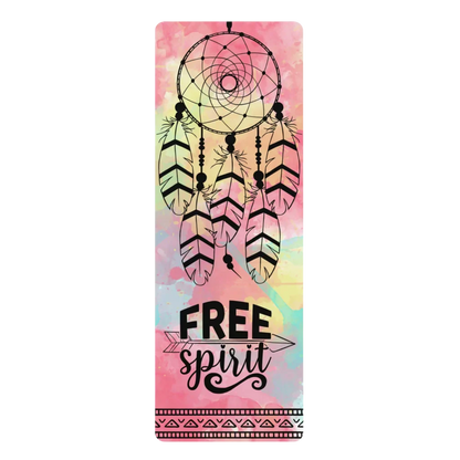 Yoga Pilates Mat With Dream Catcher Print - 24x68