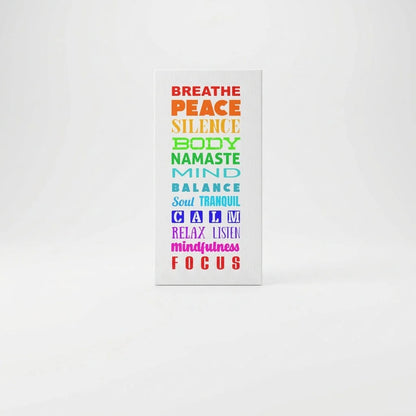 Yoga Prints Featuring Word Cloud Art - 10×20 in / 1.25