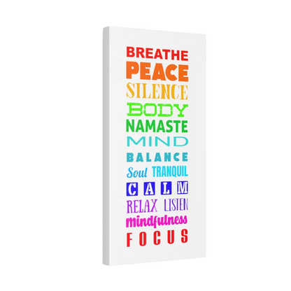 Yoga Prints Featuring Word Cloud Art - 10×20 in / 1.25