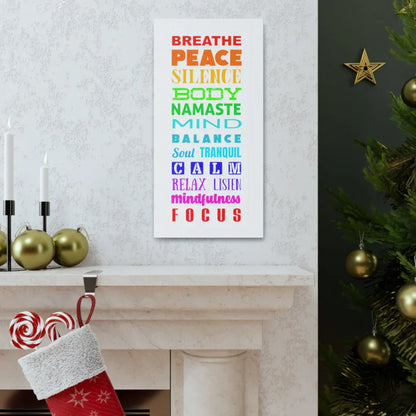 Yoga Prints Featuring Word Cloud Art - 10×20 in / 1.25