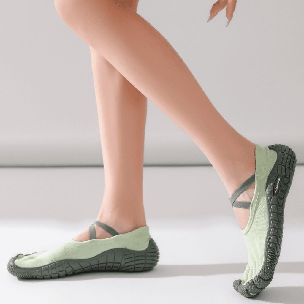 Yoga Shoes For Plantar Fasciitis With Five-Toe Design - Modi Green / 34