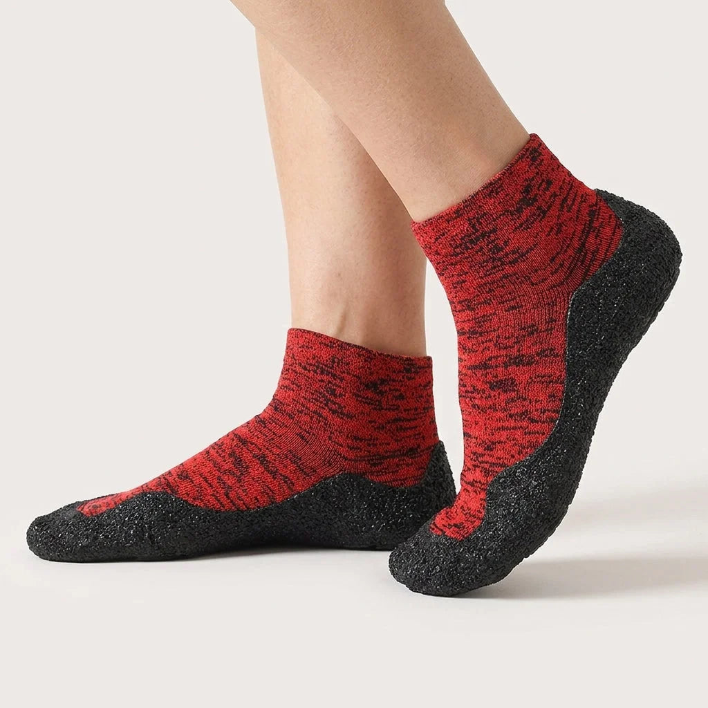 Yoga Slip On Shoes With Wedge Sole And Round Toe