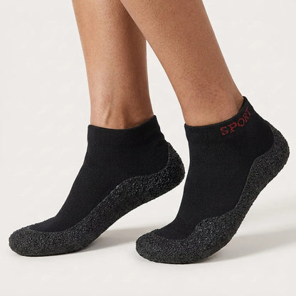 Yoga Slip On Shoes With Wedge Sole And Round Toe