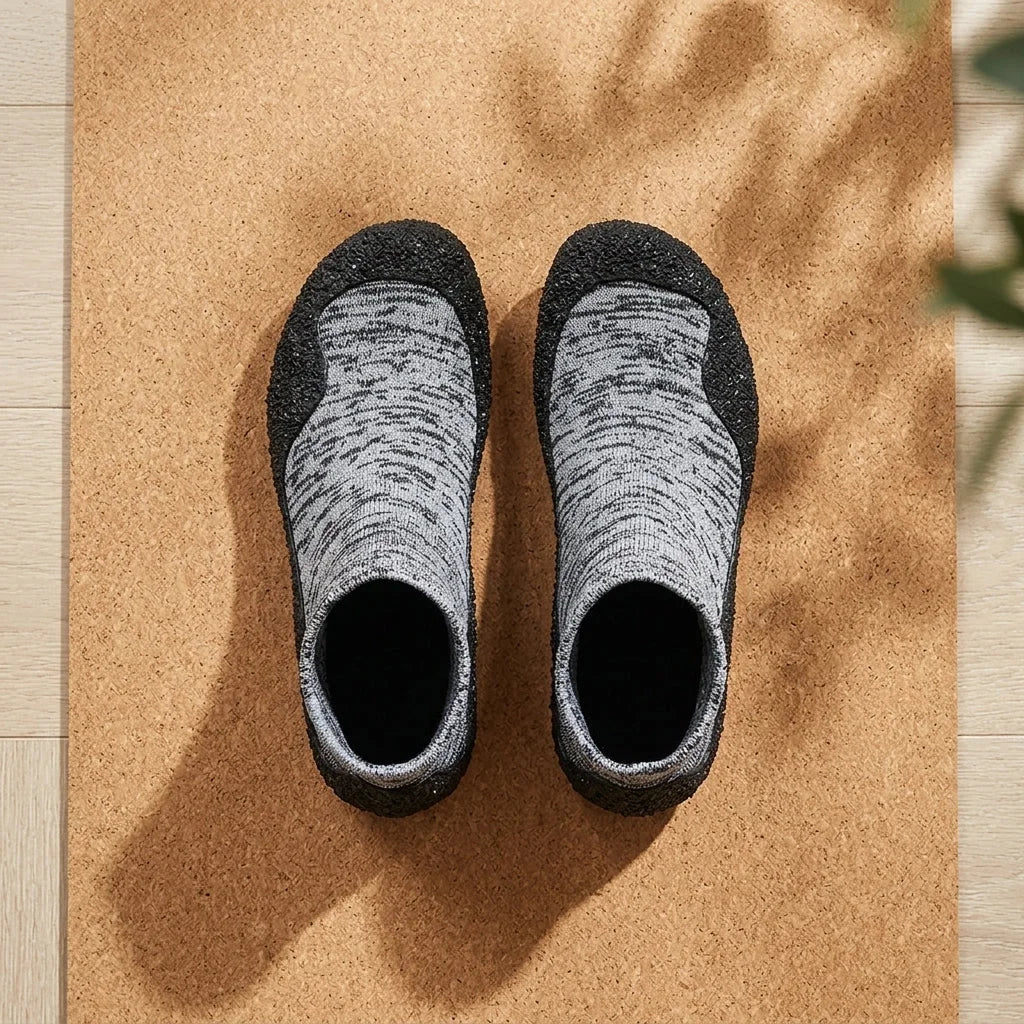 Yoga Slip On Shoes With Wedge Sole And Round Toe
