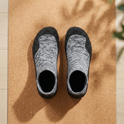 Yoga Slip On Shoes With Wedge Sole And Round Toe