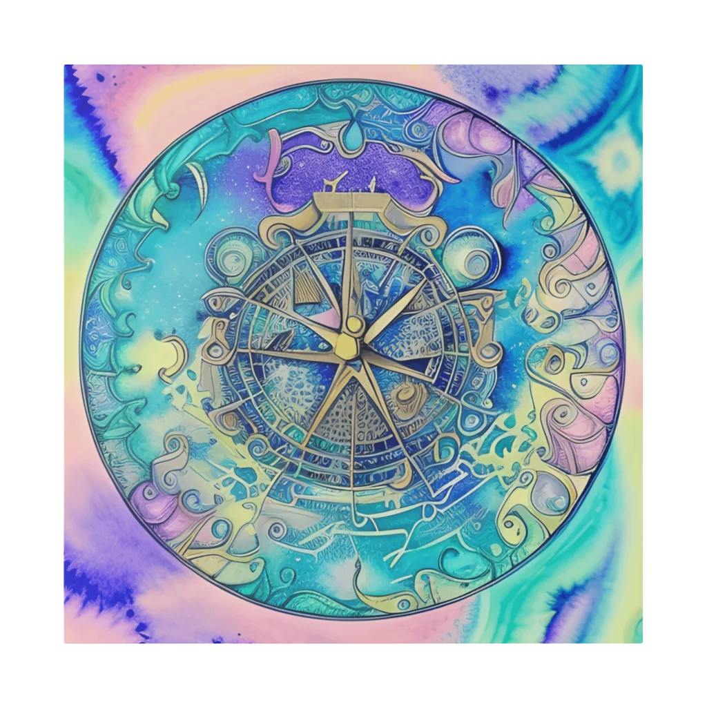 Yoga Wall Decor Featuring Astrology Wheel Art