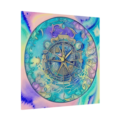 Yoga Wall Decor Featuring Astrology Wheel Art
